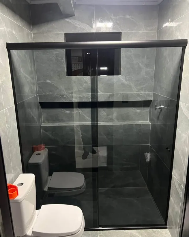 Box sanfonado para banheiro Box sanfonado para banheiro com vãos pequenos